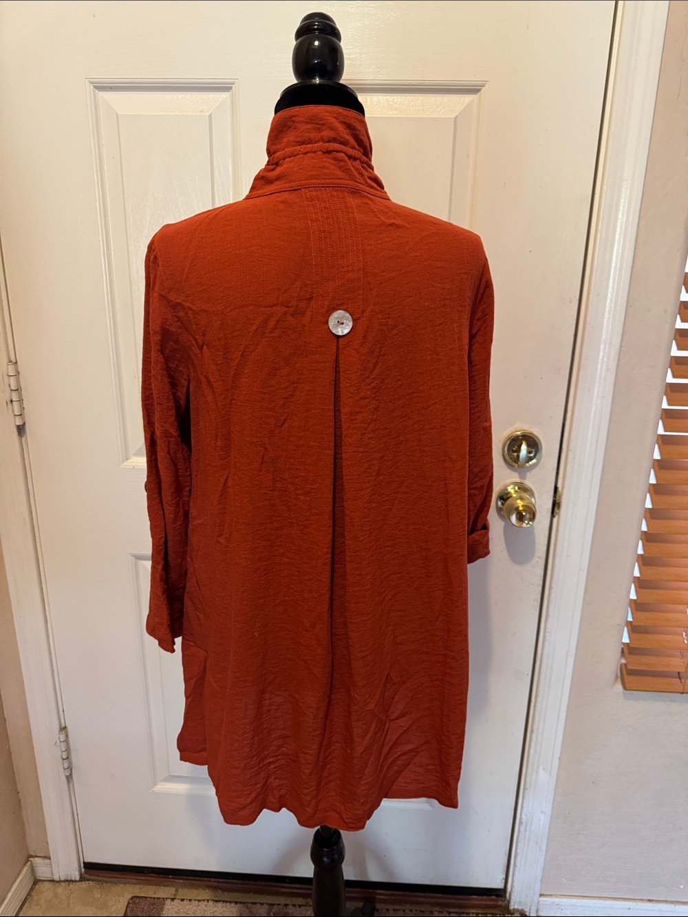 John Mark Rust Button-Front Tunic - Picture 5 of 9